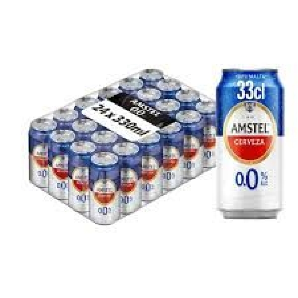 C/  AMSTEL  sin  LATAS 330 x24 CERVEZA