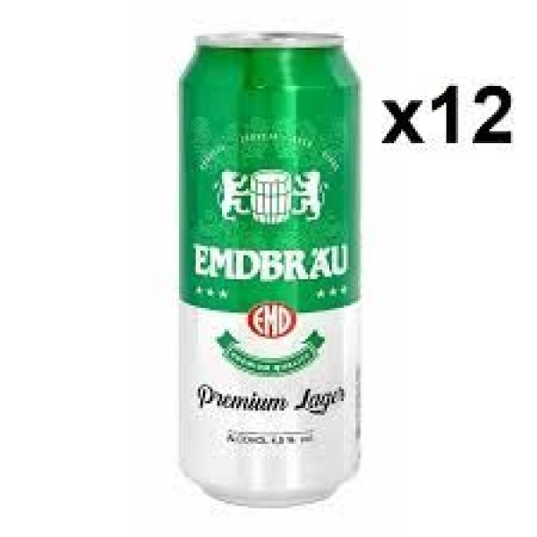 PACK CERVEZA EMDBRAU LATAS 500 X12
